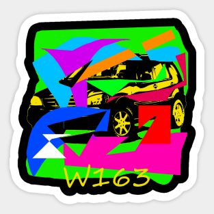 W163 abstract avantgard design Sticker